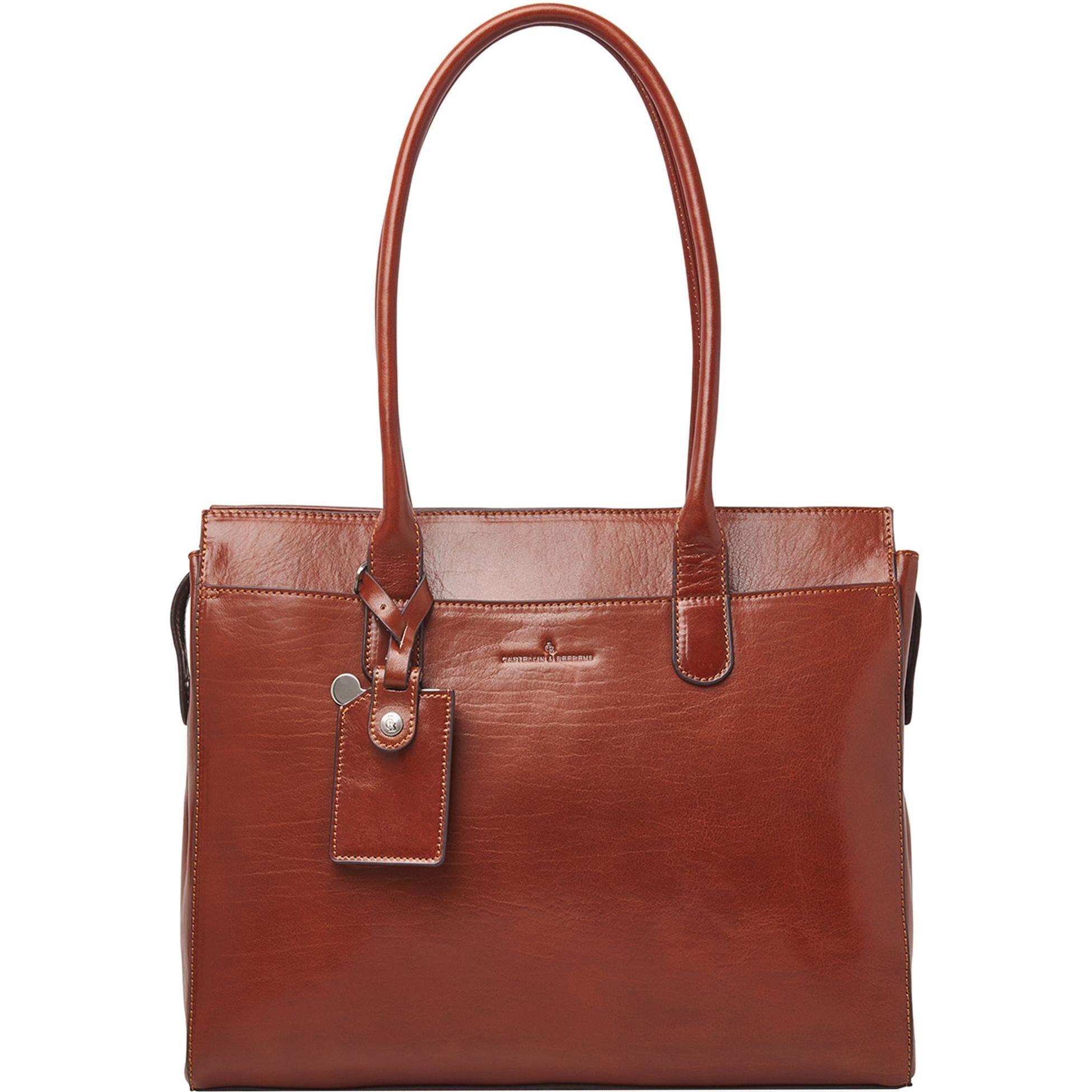 Castelijn & Beerens & Beerens - Gaucho Ellen Schoudertas 15,6 RFID | cognac - (15.60") (42 9665 CO)