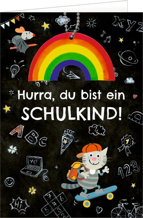 Greeting card - Hooray, you're a schoolchild