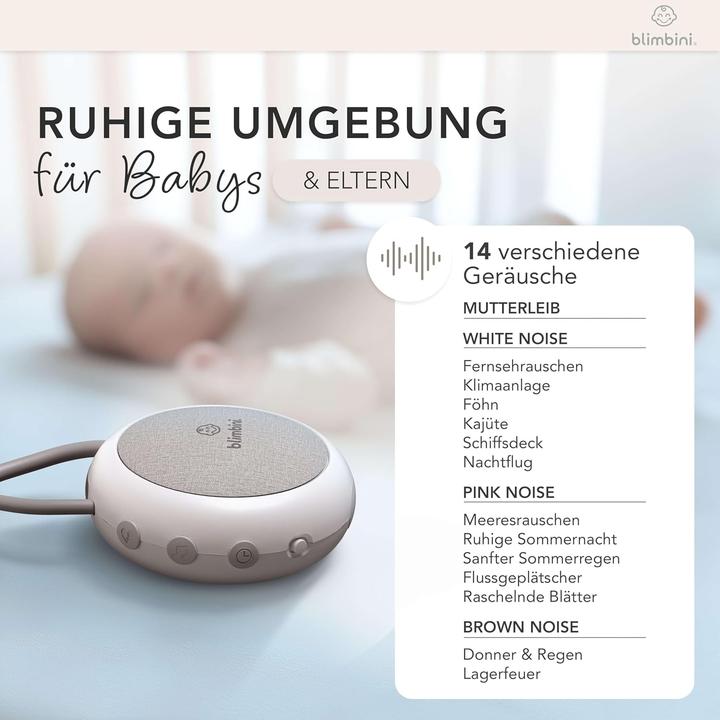 Actual product image Blimbini White noise machine with night light