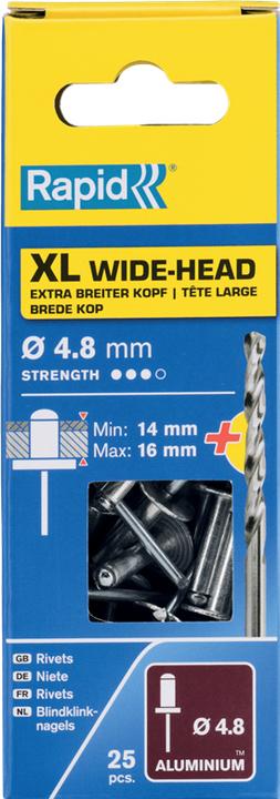 Produktbild Rapid XL Blindniete Ø 4,8 x 20 mm