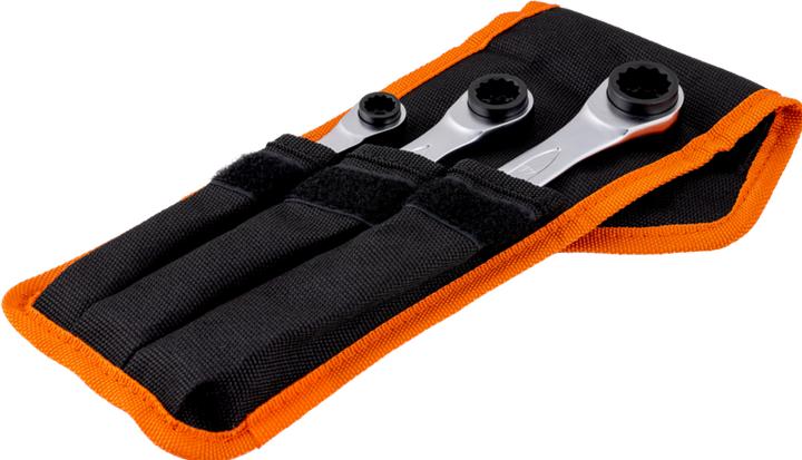 Produktbild Bahco 4-in-1 Knarren-Ringschlüsselsatz - 3-teilig/Tasche (19 mm)