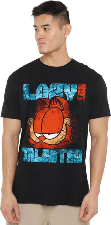 Actual product image Garfield Mens Lazy But Talented Distressed T-Shirt (M)