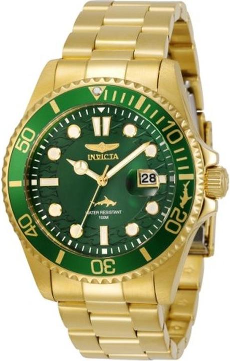 Produktbild Invicta Subacqueo Professionale Quadrante Verde Acciaio Dorato (Taucheruhr, 43 mm)