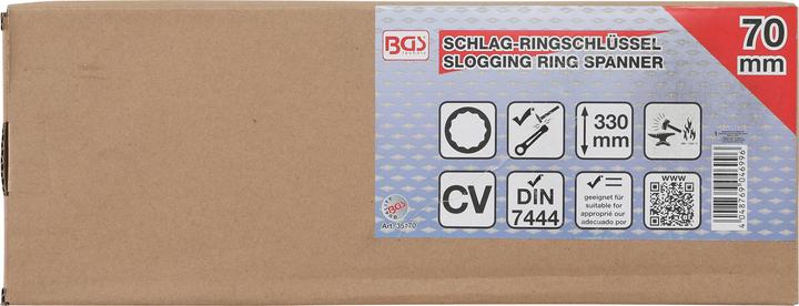 Actual product image BGS Slogging Ring Spanner 70 mm (70 mm)