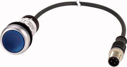 Produktbild Eaton Ill pushbutton Blue 1NO cable 0.5m M12A