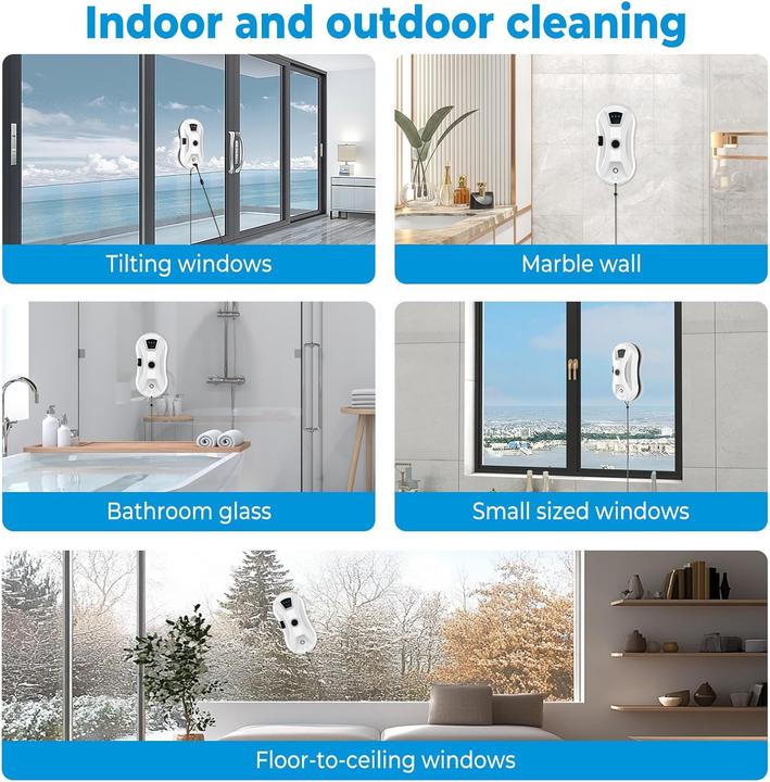 Image du produit EagerMinds Fensterputzroboter mit Automatischer Wassersprühfunktion