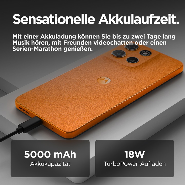 Image du produit Motorola moto g15 (128 Go, Orange soleil levant, 6.72", Double SIM, 50 Mpx, 4G)