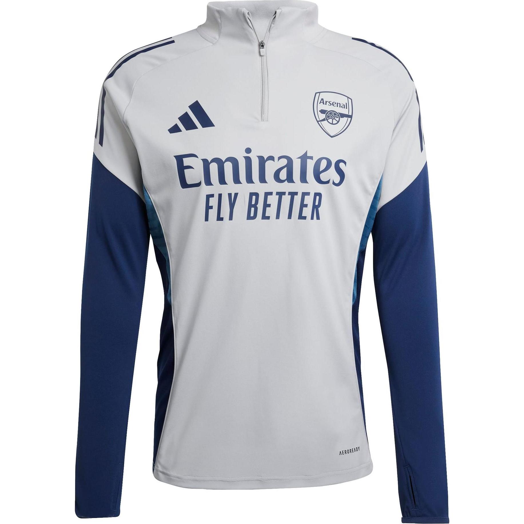 Adidas, Uomini, Maglietta calcio, Arsenal London Trainingsjacke (XL), Blu, Grigio, XL