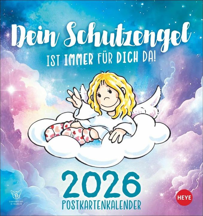 Produktbild SchutzengelPostkartenkalender2026 (Harter Einband, Deutsch)