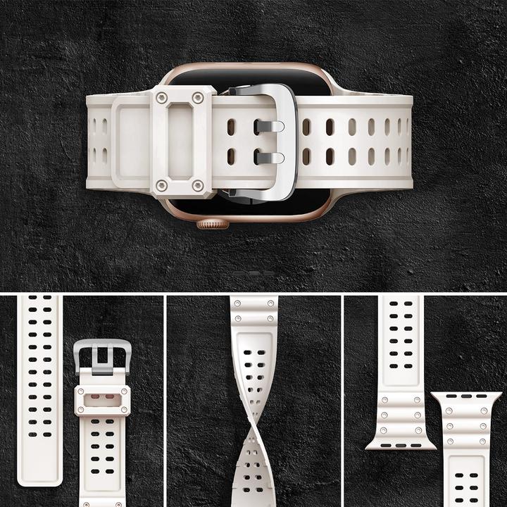 Actual product image Hurtel Strap Triple Protection strap for Apple Watch SE, 8, 7, 6, 5, 4, 3, 2, 1 (41, 40, 38 mm) bracelet br (38 mm, 40 mm, 41 mm, TPU)