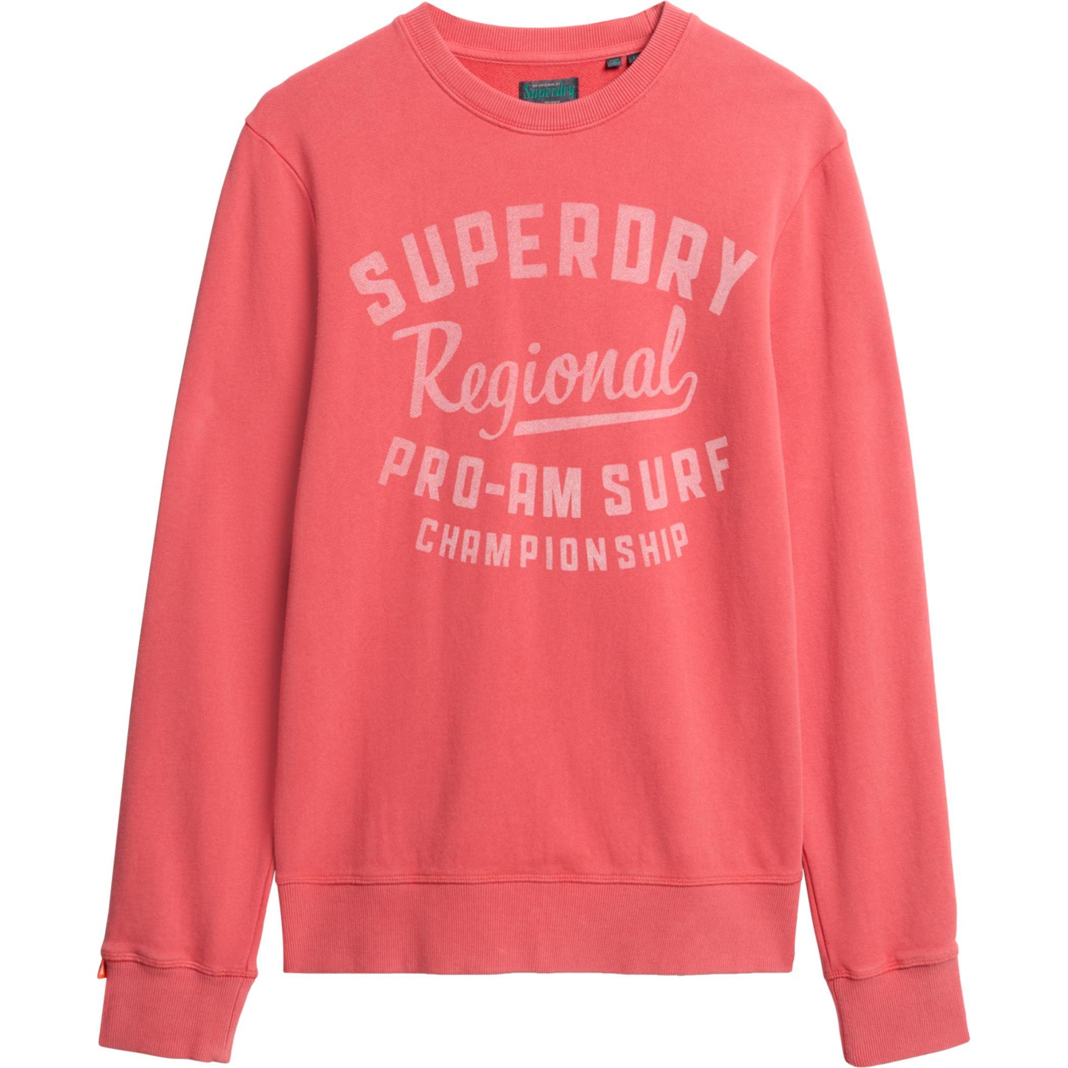Superdry, Herren, Pullover, Lässiges Lo-Fi Outdoor Sweatshirt mit Rundhalsausschnitt, Rot, (M)