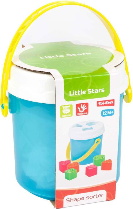 Actual product image Toi-Toys Baby sorting box bucket + 6 blocks 1j+