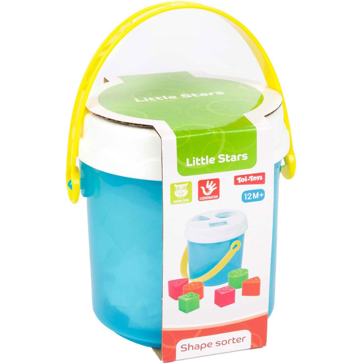 Thumbnail - Toi-Toys Baby Sortierbox-Eimer + 6 Blöcke 1j+