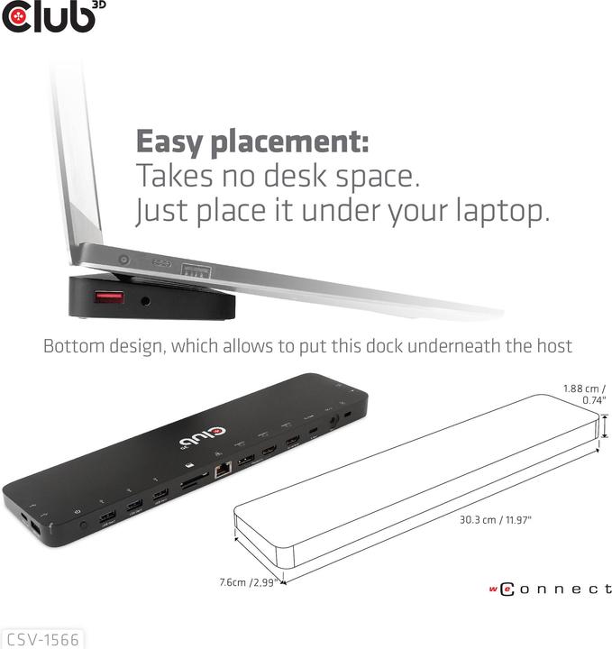 Produktbild Club 3D CSV-1566 (USB-C)