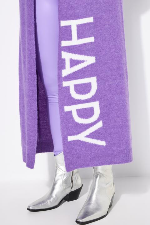 Produktbild Angel of Style Long-Strickjacke, Straight Fit, HAPPY-Statements (46, 48)