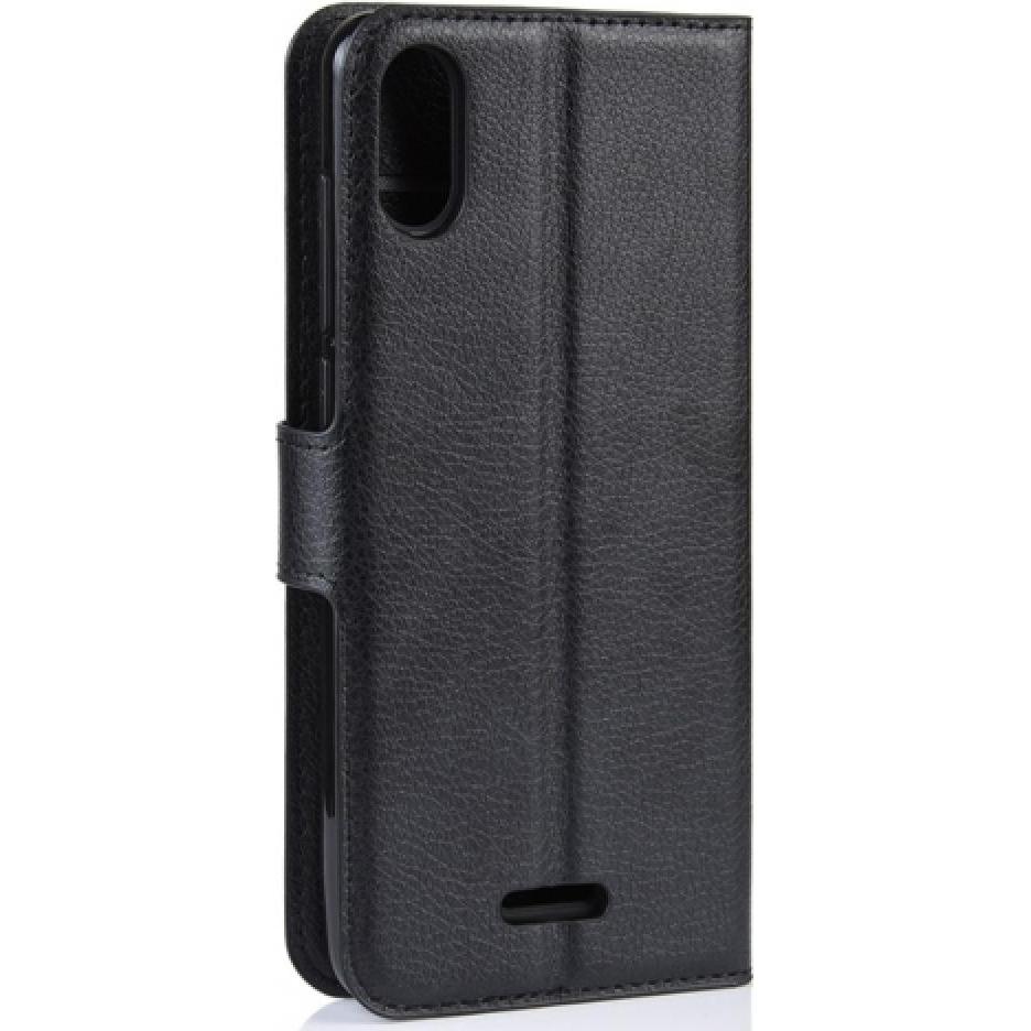 Thumbnail - Screenguard Wiko Y81 Leather Guard Lederhülle (Wiko Y81), Smartphone Hülle, Schwarz