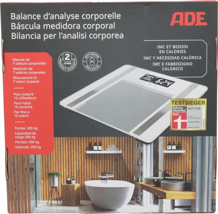 Actual product image ADE Körperfettwaage (200 kg)