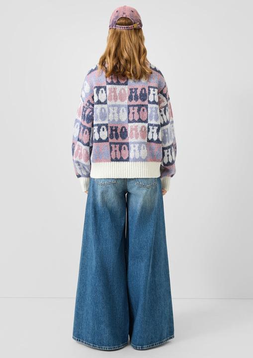 Produktbild s.Oliver Strickpullover Weihnachtspullover mit Wolle (S)