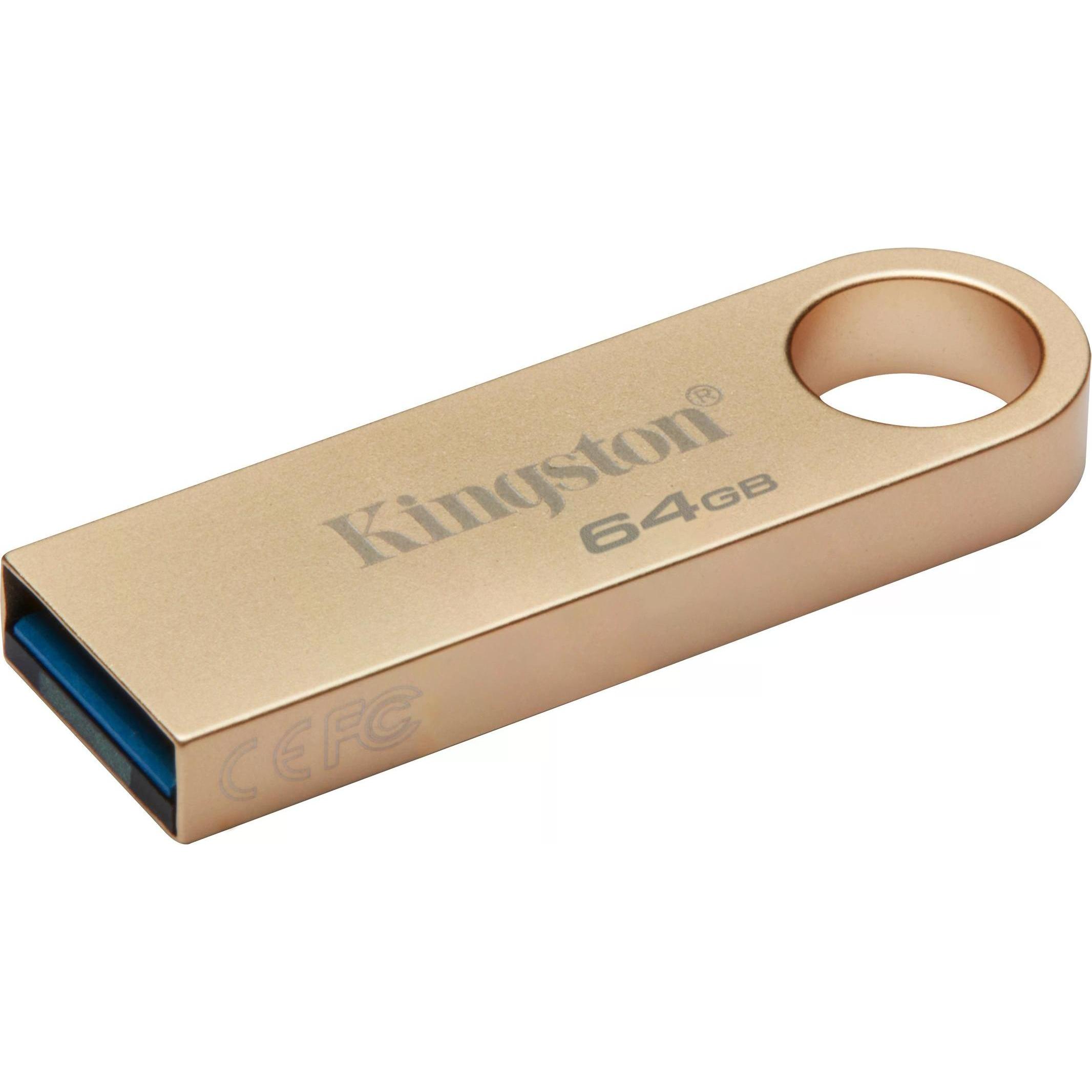 Thumbnail - Kingston DataTraveler SE9 G3 (64 GB, USB 3.2, USB-A), USB Stick, Gold