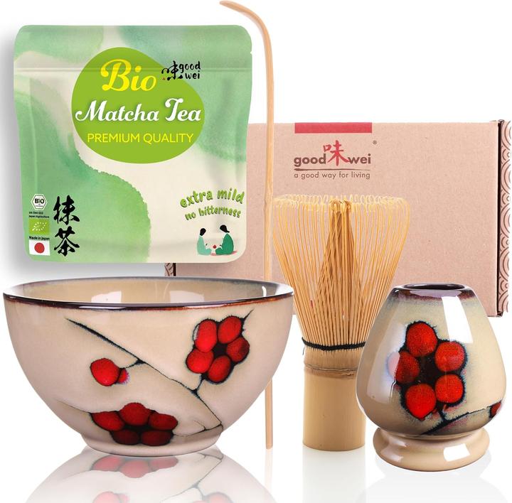 Actual product image Goodwei Matcha set Plum