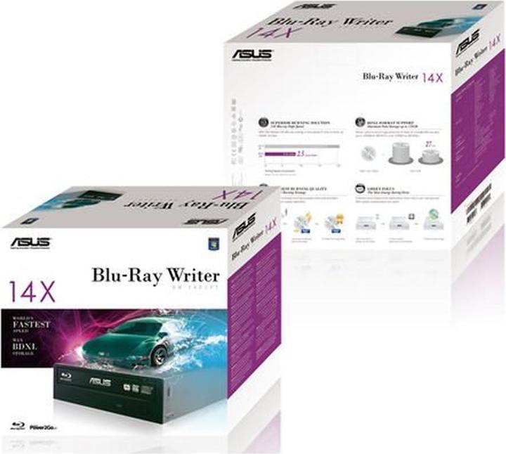 Produktbild ASUS BW-16D1HT/B BULK SILENT (Blu-ray Laufwerk, CD Laufwerk, DVD Brenner, Blu-ray Brenner)