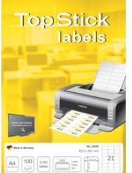 Actual product image TopStick TOP STICK universal labels, 105 x 297 mm, white, 100 sheets