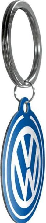 Actual product image Nostalgic-Art Merchandising Nostalgic Art key ring VW Ø 4 cm, blue/white, motif: logo
