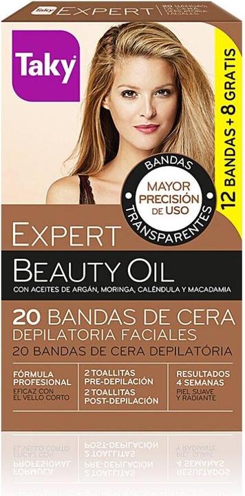 Immagine prodotto Taky Beauty Oil Strisce depilatorie 200g - Confezione da 12 (200 ml, 12 x, 10 g)