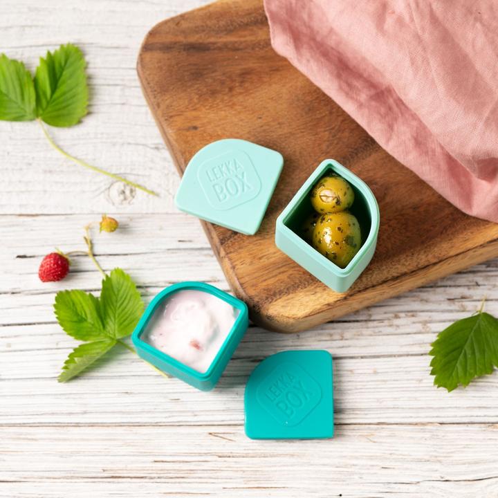 Image du produit Lekkabox Dippies - Mini pot de yaourt, set de 2, Ocean