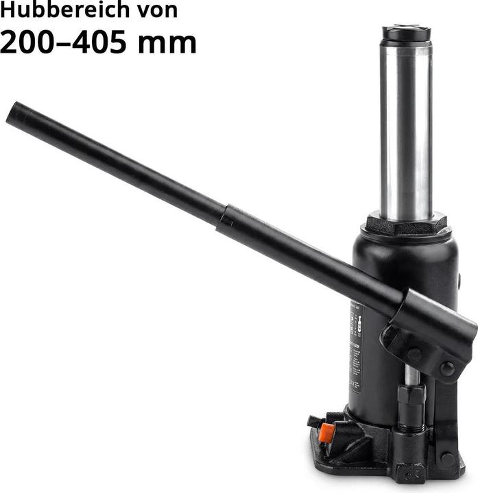 Produktbild Stahlwerk Hydraulikheber 10 Tonnen Hubkraft 200-405 mm Stempelwagenheber Autoheber Wagenheber
