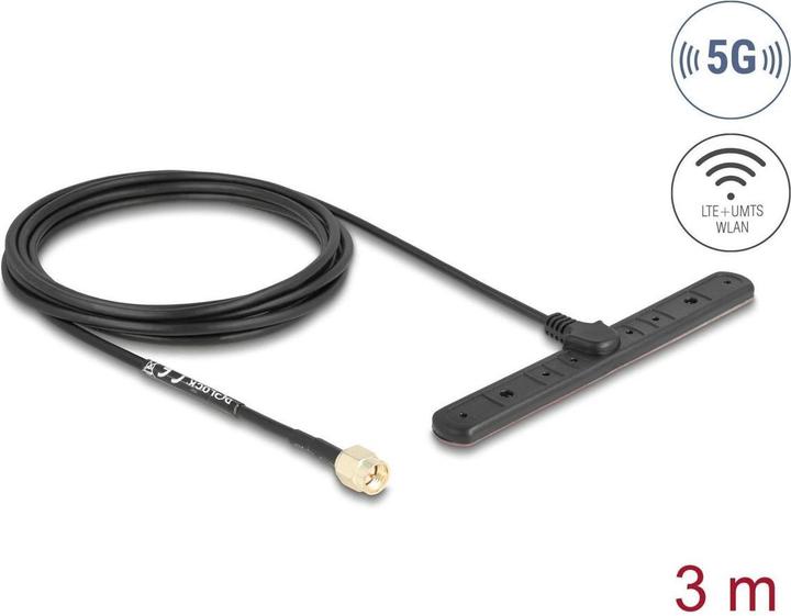 Delock 5G LTE Antenne SMA Stecker 3 dBi omnidirektional star (5G)