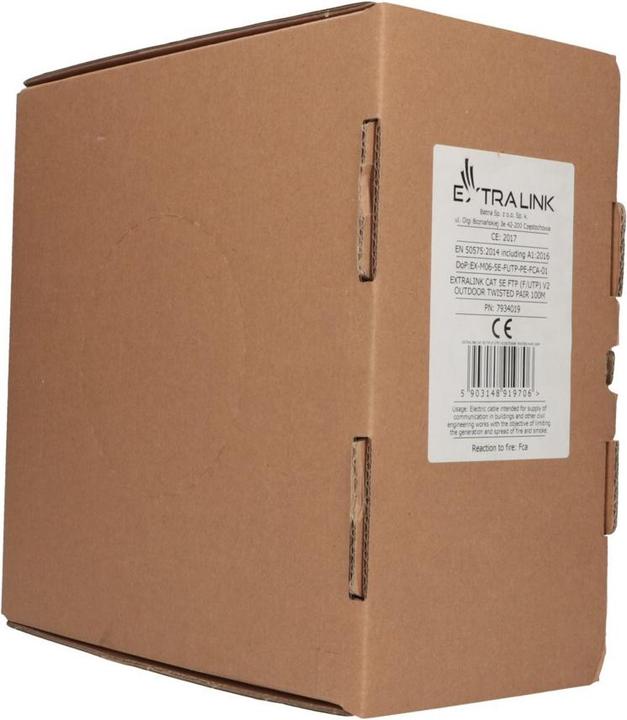 Immagine prodotto Extralink CAT5E FTP (F/UTP) V2 DOPPINO TELEFONICO PER ESTERNI 100M (F/UTP, CAT5e, 100 m)