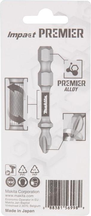 Produktbild Makita Torsion Bit TX10-50 2Stk (T 10)
