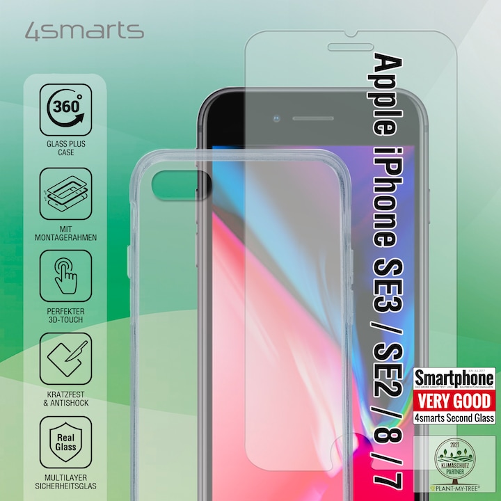 Actual product image 4smarts 360° Starter Set X-Pro (Apple iPhone 8, Apple iPhone 7, Apple iPhone SE (2nd Gen), Apple iPhone SE (3rd Gen), Apple iPhone 6)