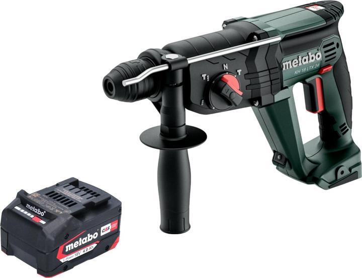 Produktbild Metabo KH 18 LTX 24 Akku Kombihammer 18 V 2,1 J SDS Plus + 1x Akku 4,0 Ah - ohne Ladegerät (Akkubetrieb)