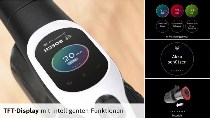Produktbild Bosch Hausgeräte Akku-Staubsauger Unlimited 10 BTS1042WAC weiss