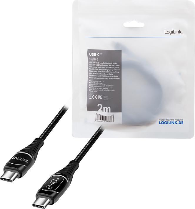 Actual product image LogiLink USB Type C - USB Type C (2 m, USB 2.0, 240 W)