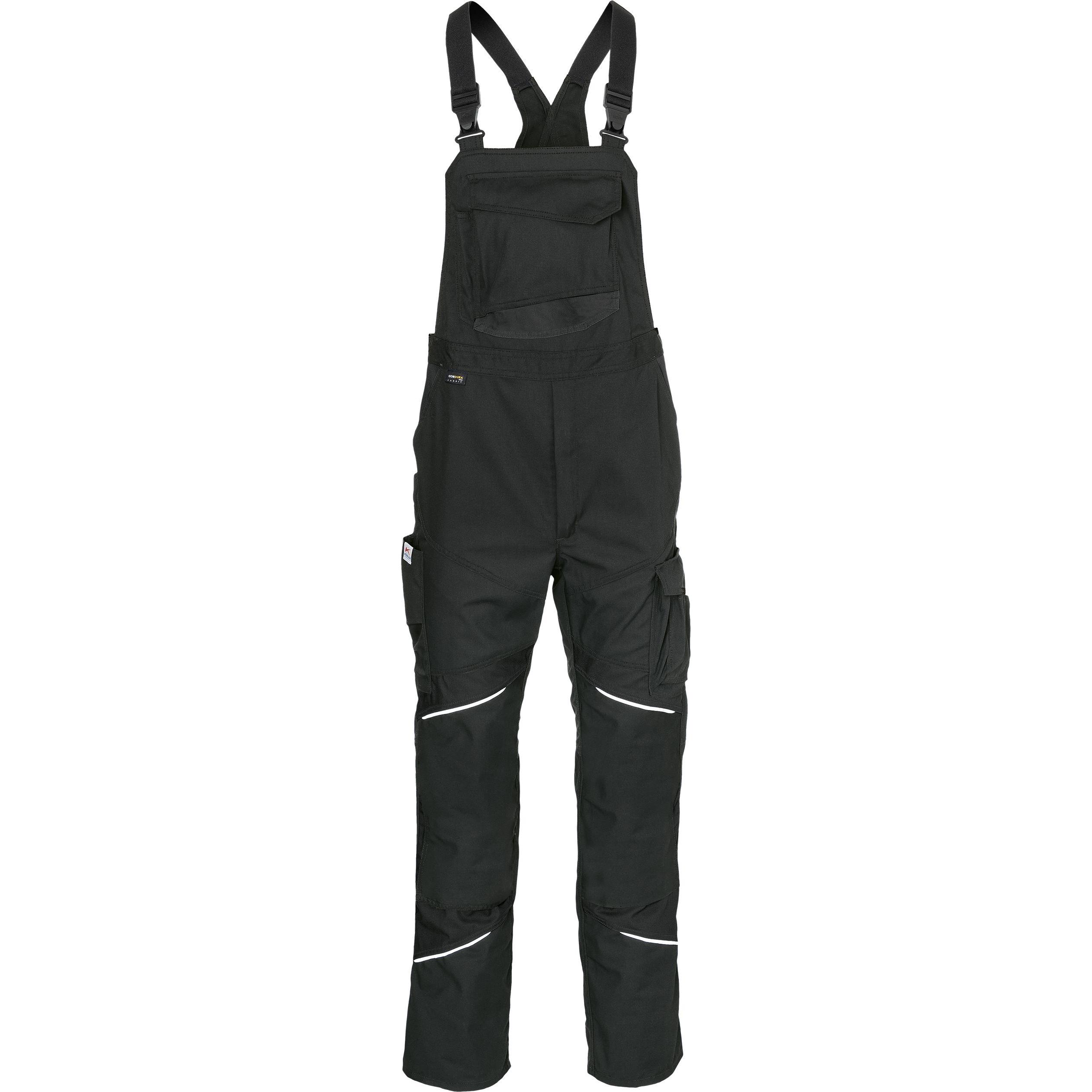 Kübler, Arbeitshose, Latzhose ACTIVIQ cotton+ schwarz Form 3450 Grösse 64 (64)