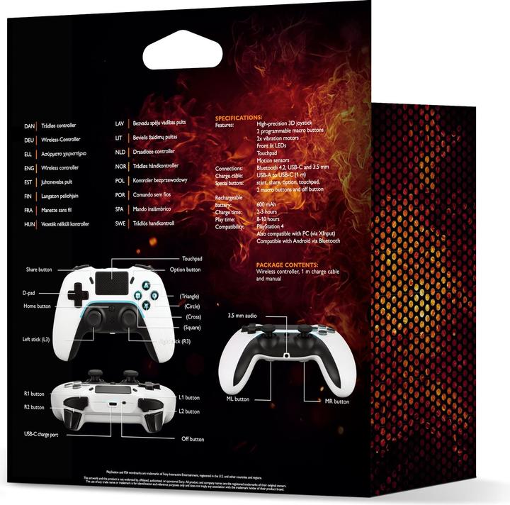 Produktbild Deltaco Gaming Wireless PS4 & PC Controller (PS4, Android, PC)