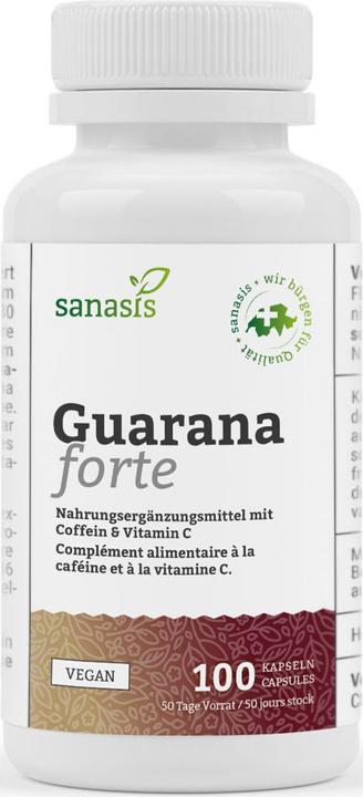 Produktbild Sanasis Guarana forte Kapsel (100 Stück, Kapseln, 85 g)