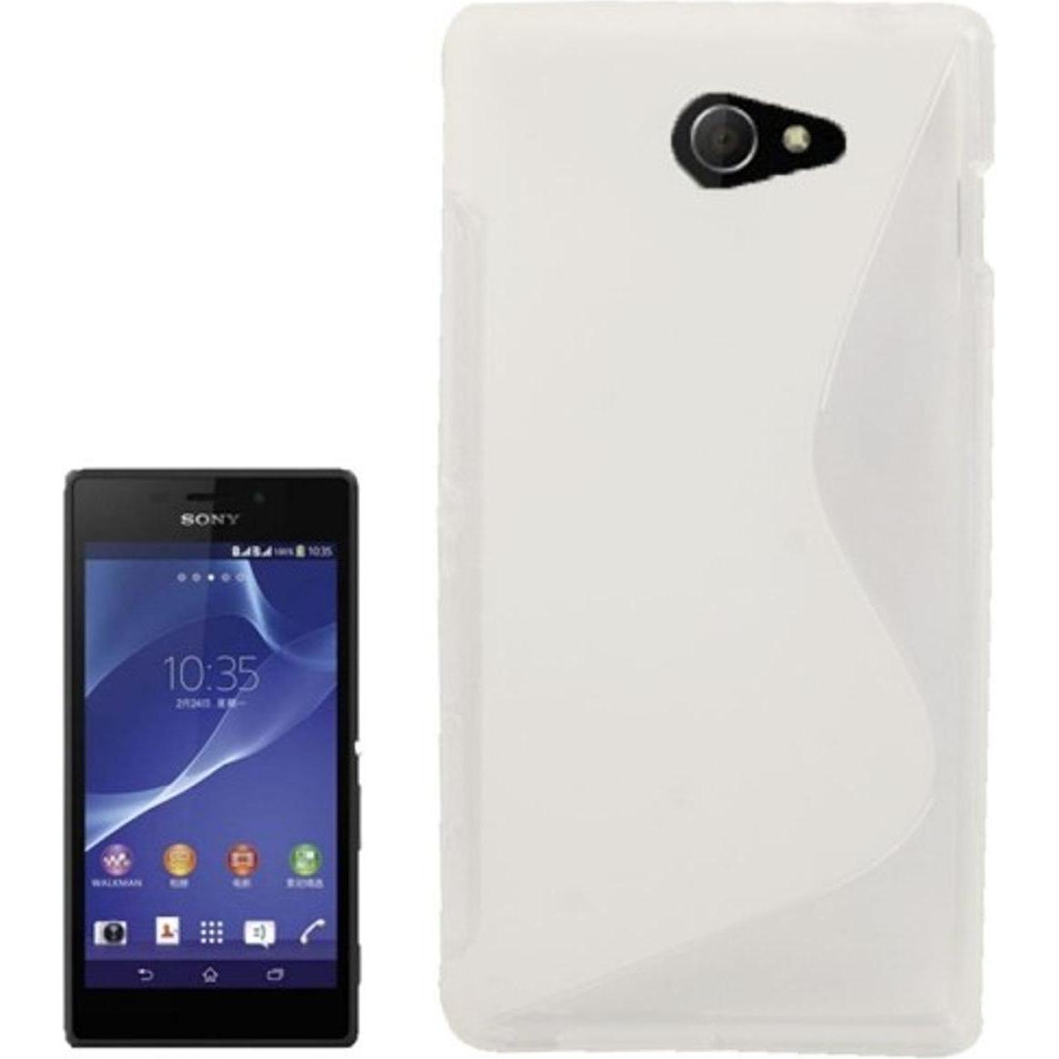 König Design Handyhülle S Line TPU Tasche für Sony Xperia M2 S50h Transparent (Sony Xperia M2), Smartphone Hülle, Transp...