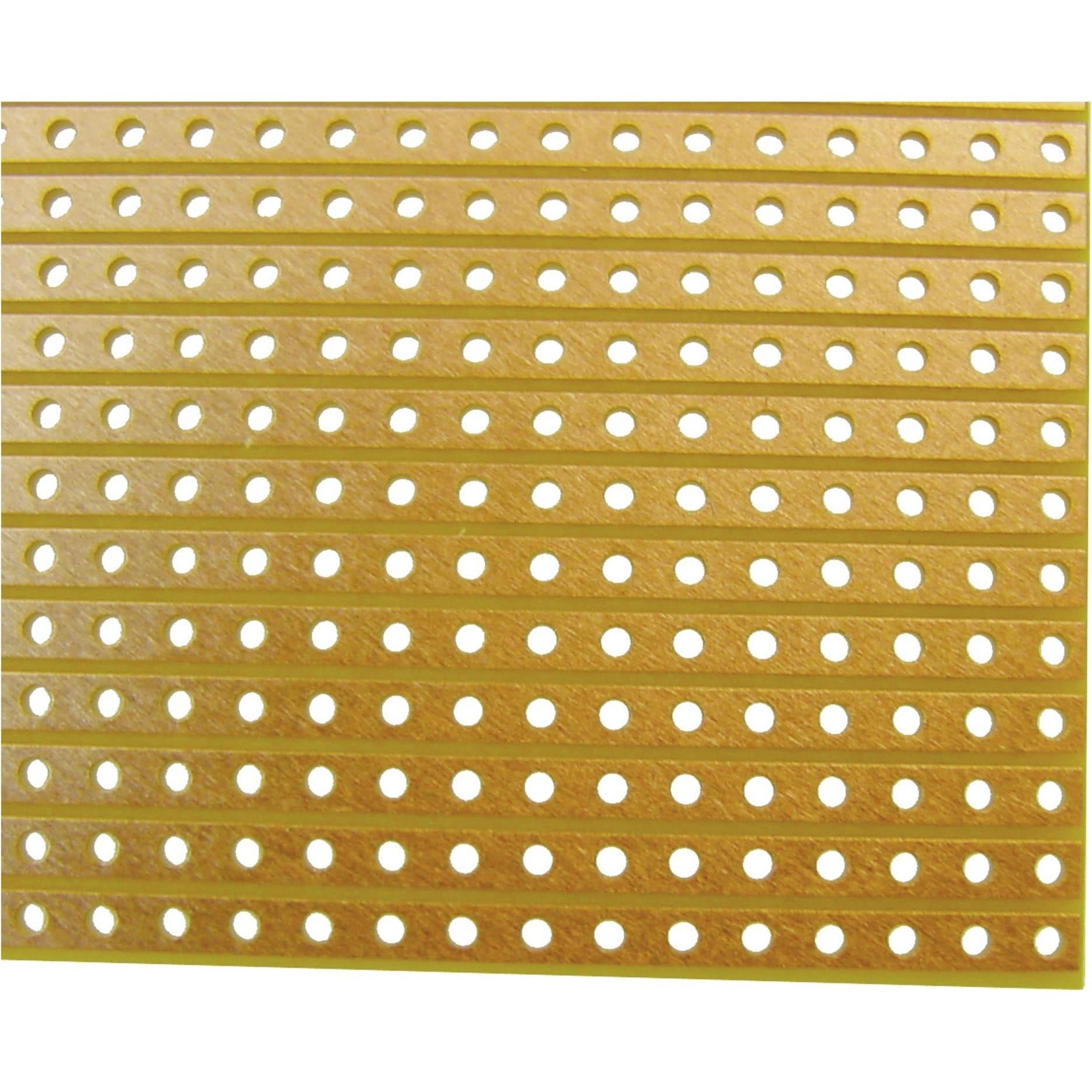 Thumbnail - Eneroid Streifenrasterplatine, 160x100mm, RM2,54, für Direktstecker (Platine), Elektronikzubehör + Gehäuse