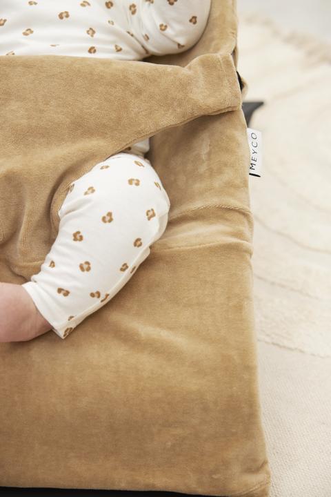 Actual product image Meyco Baby Bouncer Cover Velvet De Luxe - Taupe