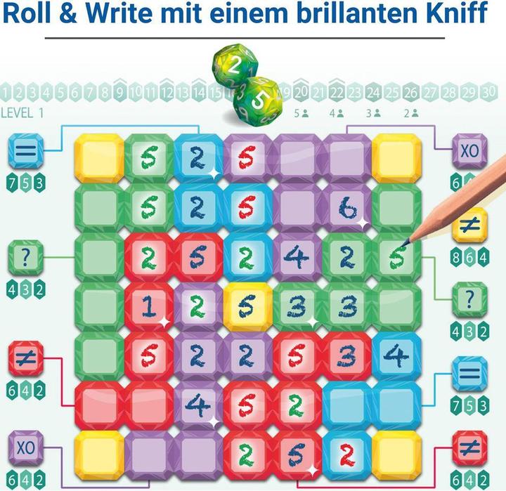 Image du produit Ravensburger 23491 - Brilliant - Jeu pour les amateurs de dés à partir de 8 ans - jeu de société adapté (Allemand, Anglais, Espagnol, Français, Italien, Néerlandais, Portugais, 1 - 6 Joueur)