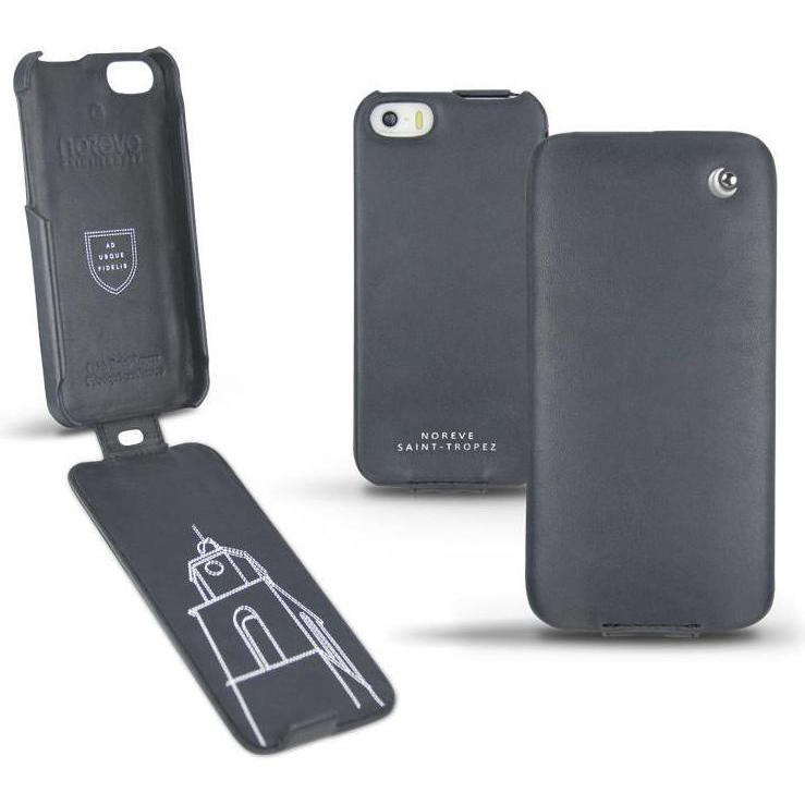 Thumbnail - Noreve Lederschutzhülle vertikal (Apple iPhone 5s), Smartphone Hülle, Blau