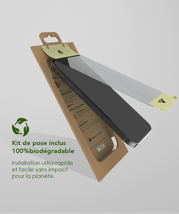 Produktbild Just Green Bio Screen Protector (1 Stück, Apple iPhone 12 Pro)
