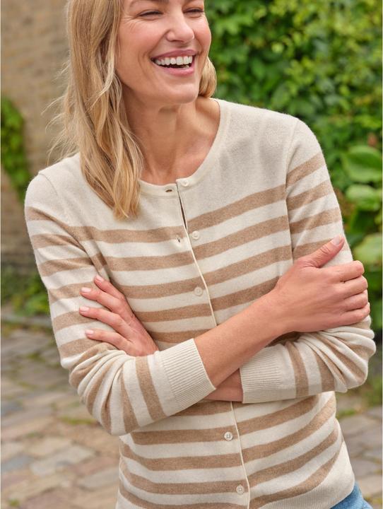 Produktbild Woolovers Strickjacke Rundhalsausschnitt Kaschmir Klassisch (L)