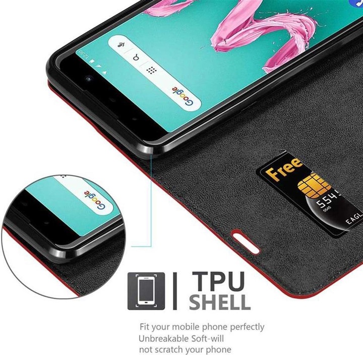 Produktbild Cadorabo Book Invisible Magnet Cover (Wiko Lenny 5)