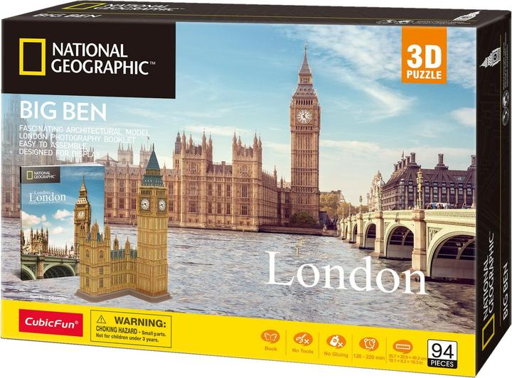 Immagine prodotto Cubicfun Puzzle 3D del Big Ben - 94 pezzi (200992) (94 pezzi)