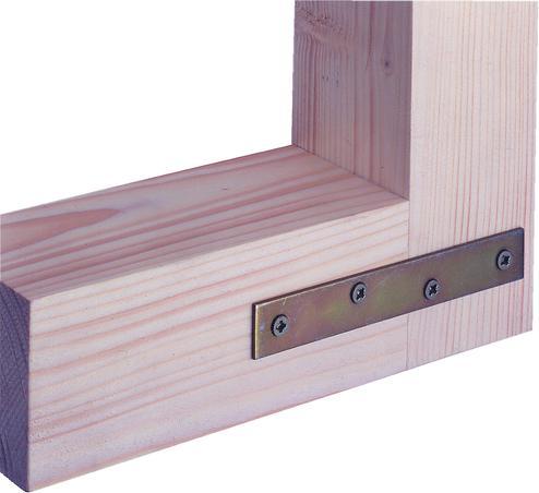 Immagine prodotto GAH Connettore piatto Lunghezza 50 mm Larghezza 14 mm Spessore 1,75 mm Acciaio zincato sendzimir Numero (Connettori piatti, 1 pz.)